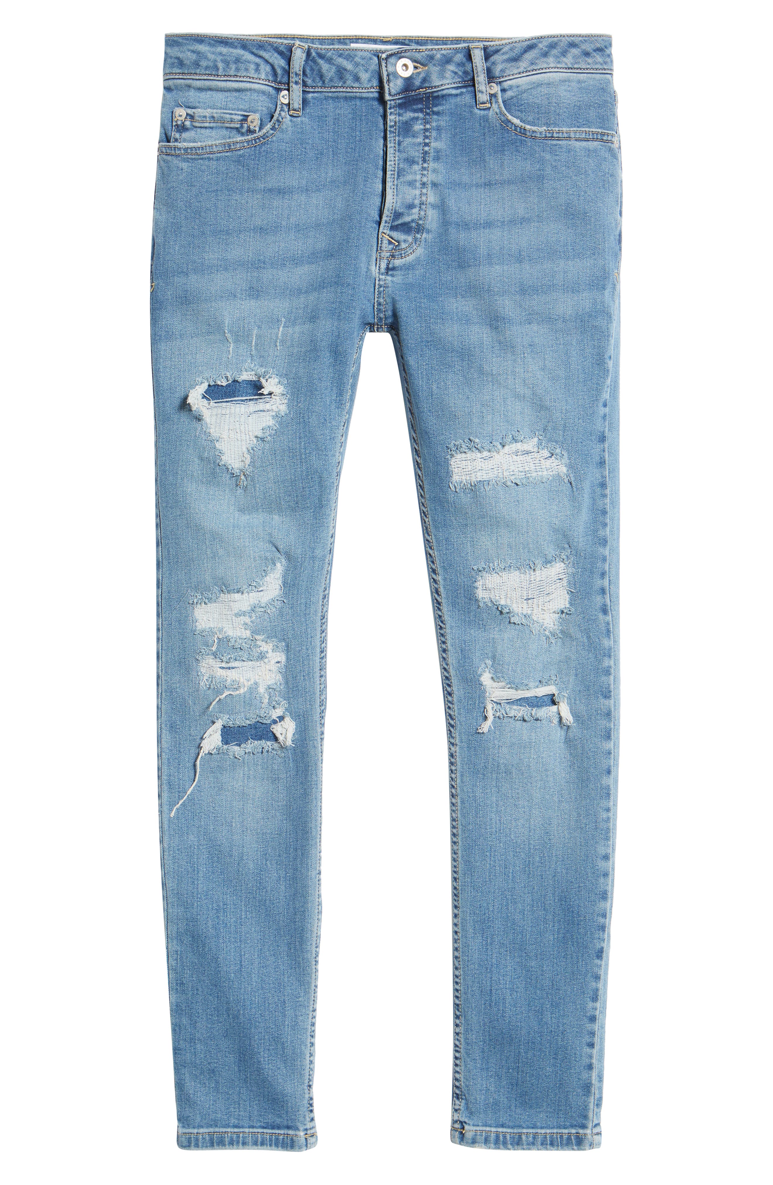 topman light blue skinny jeans