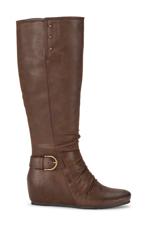 Baretraps Scarlett Tall Wedge Boot In Brush Brown