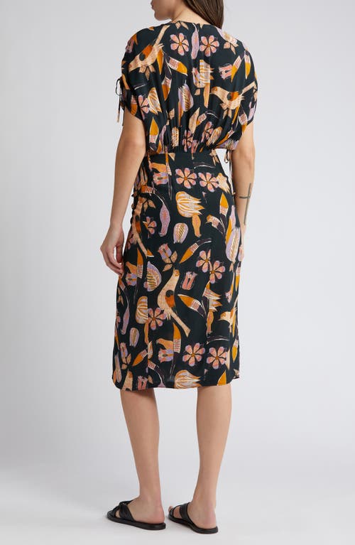 Shop Sessun Sessùn Carlota Print Cutout Dress In Birdika