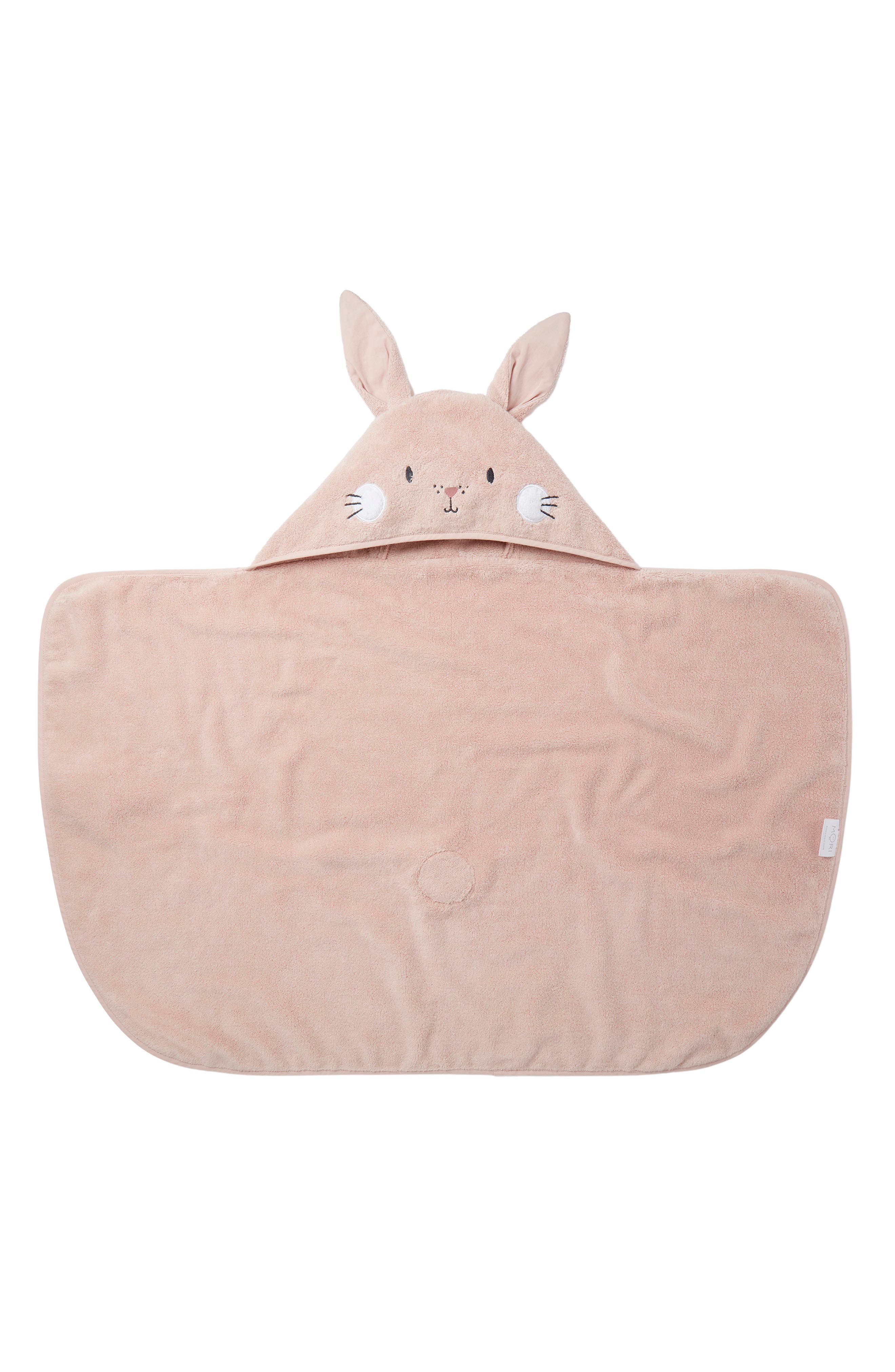 Blue Bunny Hooded Towel