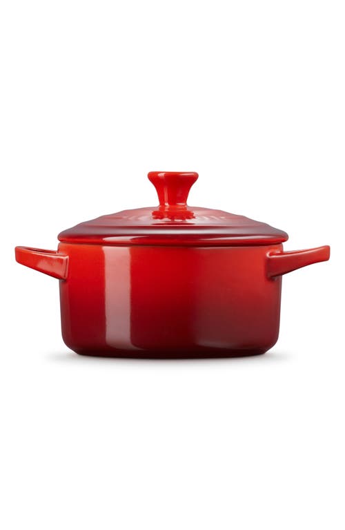 Le Creuset Artichaut 14-ounce Mini Round Cocotte In Cerise