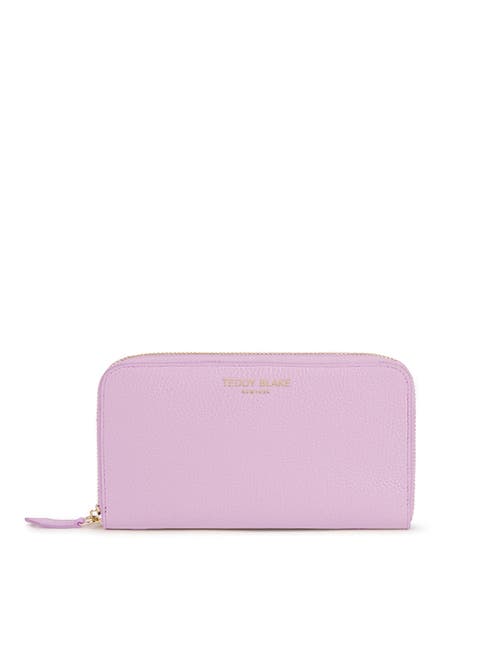 Shop Teddy Blake Zipwallet Stampato In Lilac