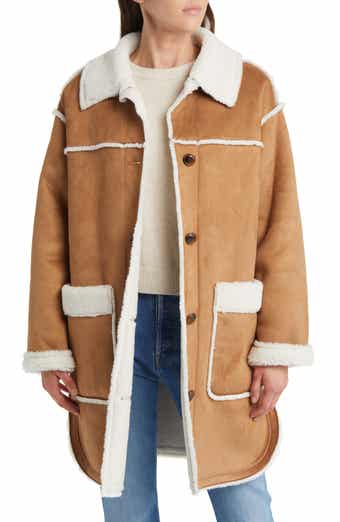 UGG Takara Luxe Fluff Faux Shearling Crop Moto Jacket Nordstrom