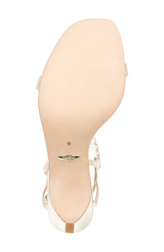 Shop Badgley Mischka Collection Kai Ankle Strap Sandal In Ivory