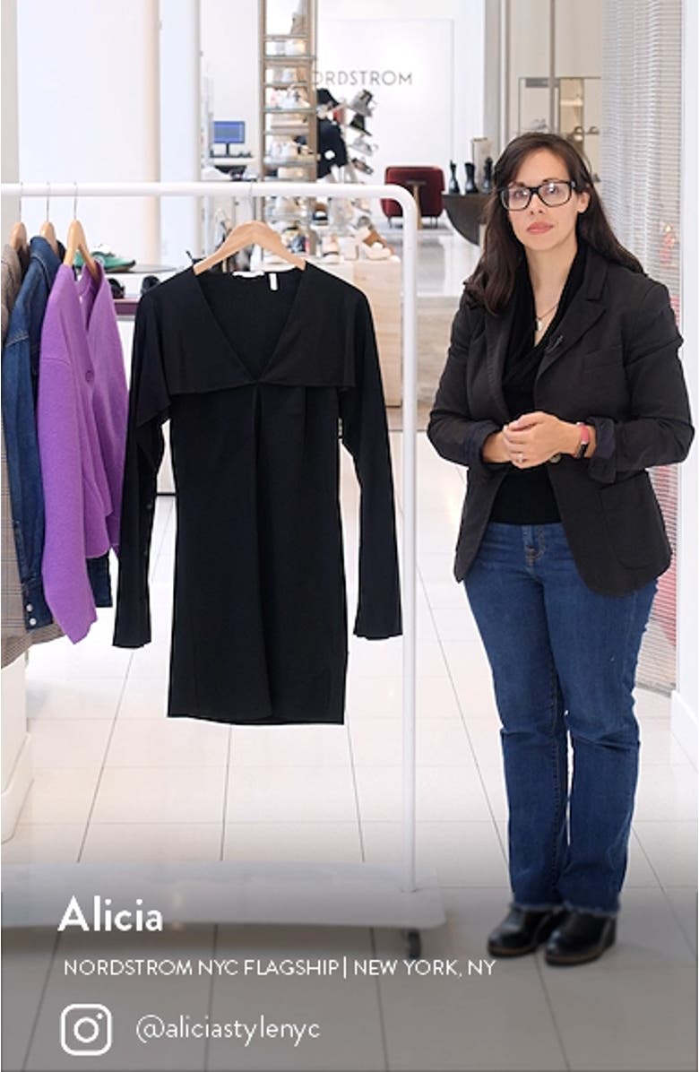 Silk Shift Dress with Scarf, sales video thumbnail