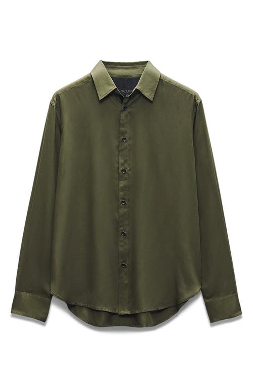 Shop Rag & Bone Cooper Relaxed Fit Button-up Shirt In Forgreen