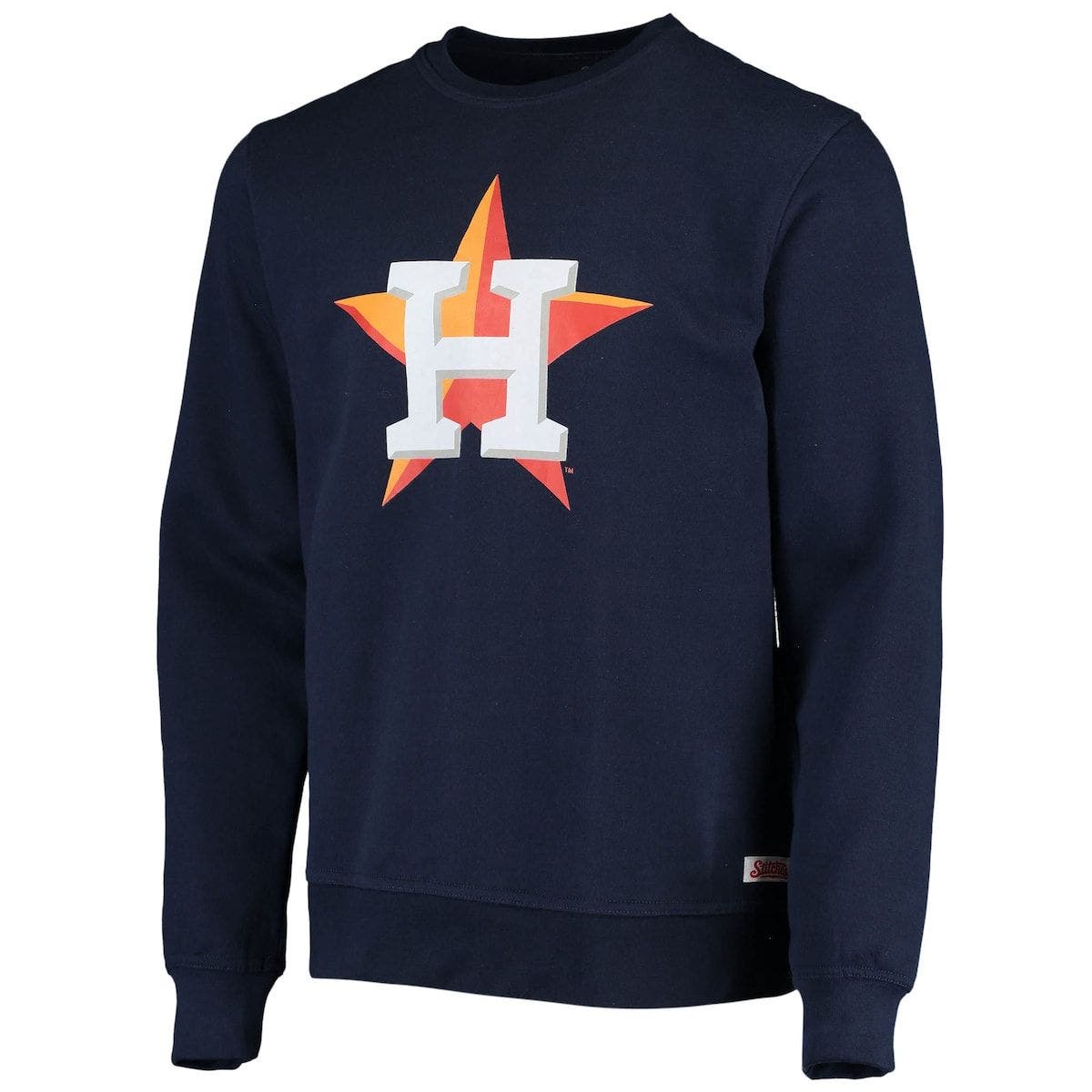 STITCHES Navy Houston Astros Logo Sweatshirt | Nordstrom