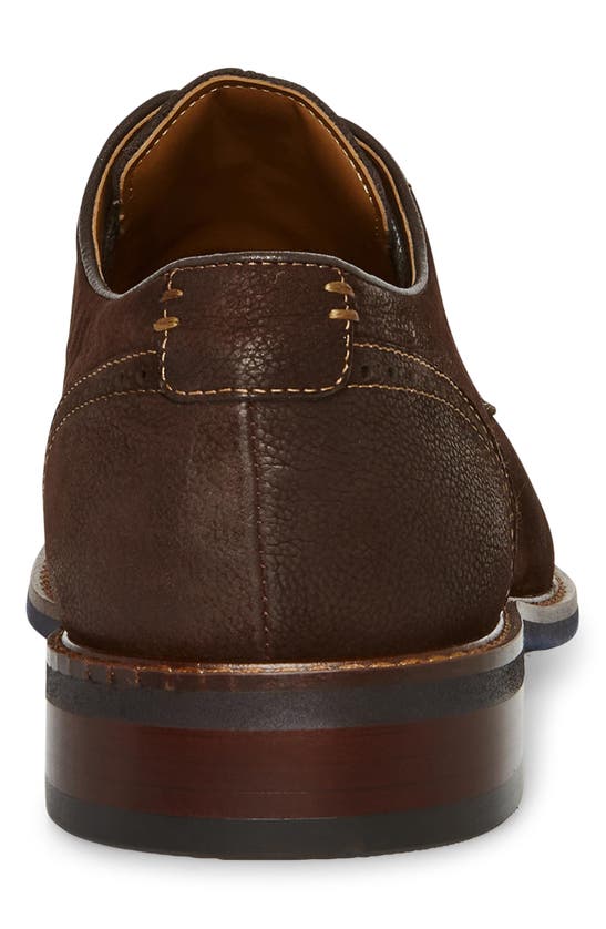 Shop Steve Madden Bannon Leather Derby In Brown