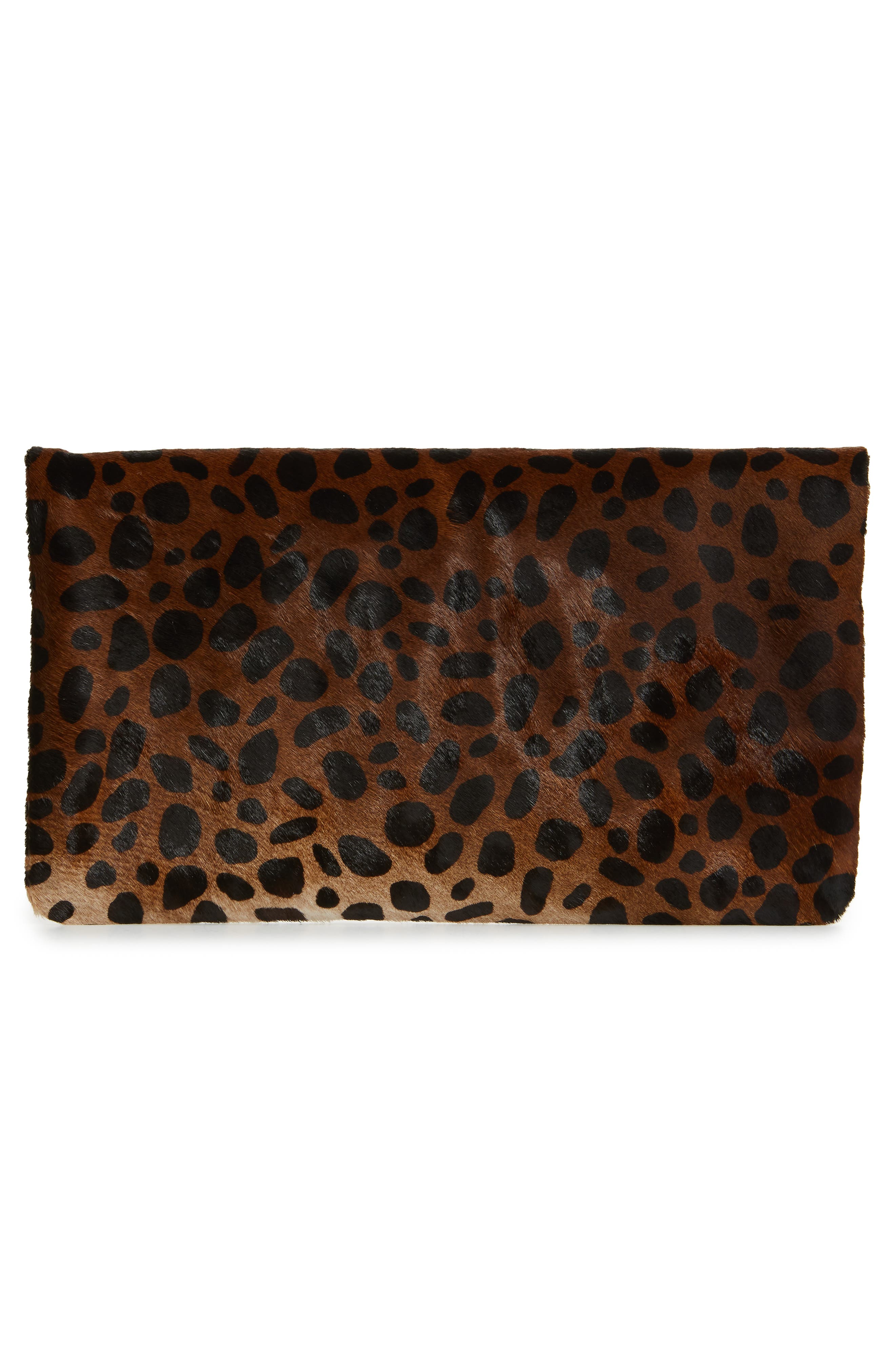 calf hair clutch bag
