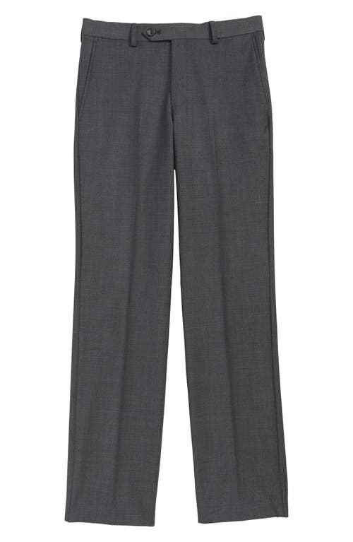 Hart Schaffner Marx Stretch Wool Dress Trousers in Grey at Nordstrom, Size 16