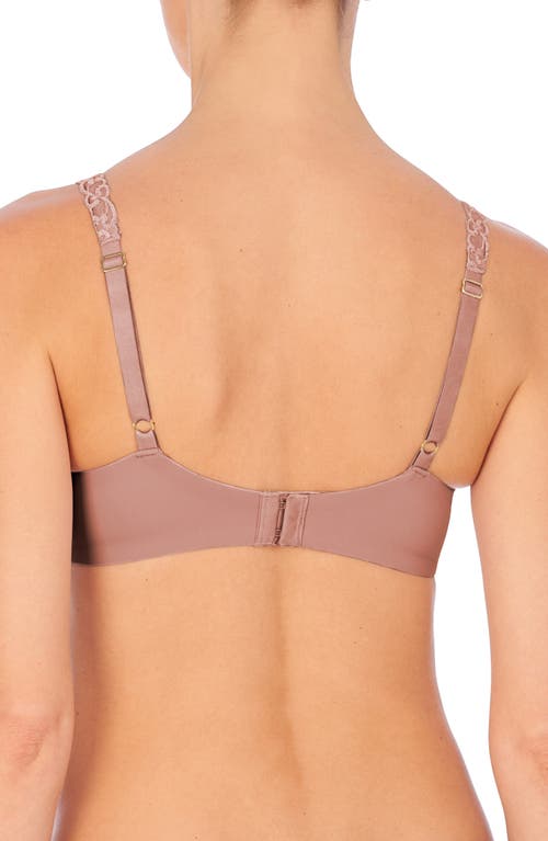 Shop Natori Pure Luxe Underwire T-shirt Bra In Antique/pink Pearl