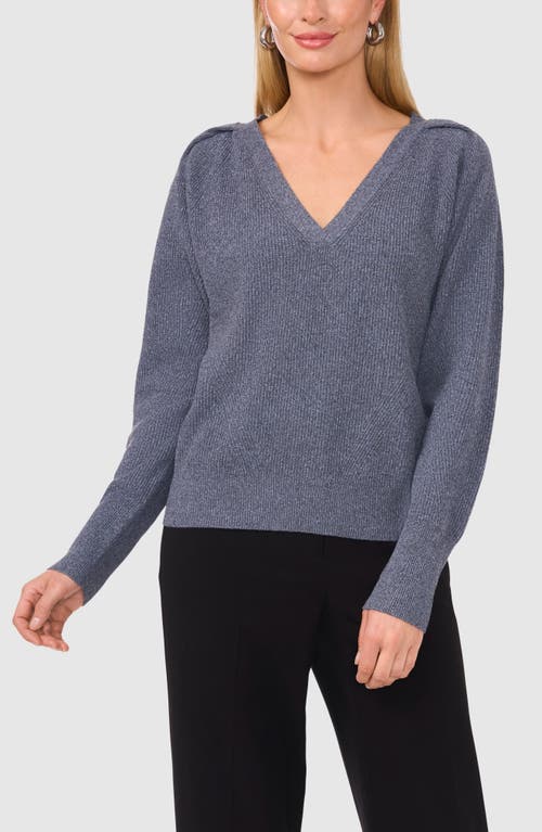 Halogenr Halogen(r) Raglan Rib Sweater In Metal Grey