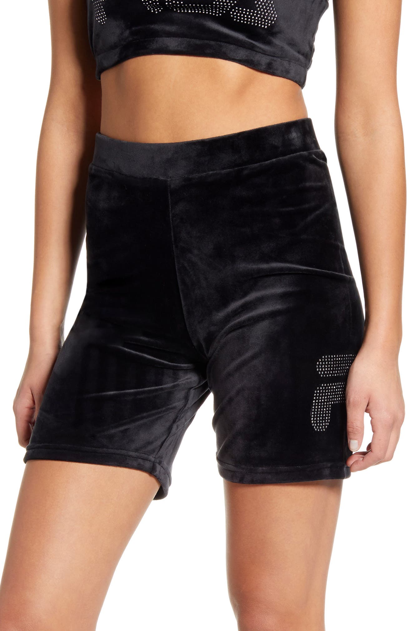 FILA Iris Sretch Velvet Bike Shorts 