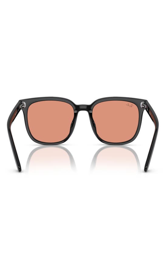 Shop Ray Ban Ray-ban 57mm Square Sunglasses In Orange