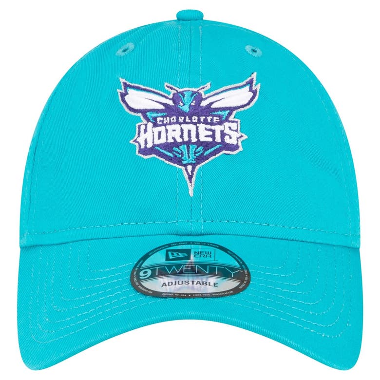 Shop New Era Teal Charlotte Hornets Team 2.0 9twenty Adjustable Hat