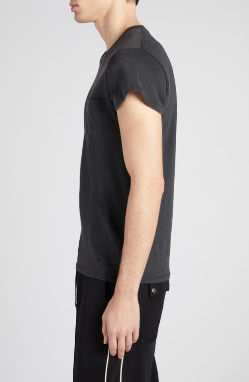 Shop Tom Ford Cold Dye Cotton Pocket T-shirt In Charcoal