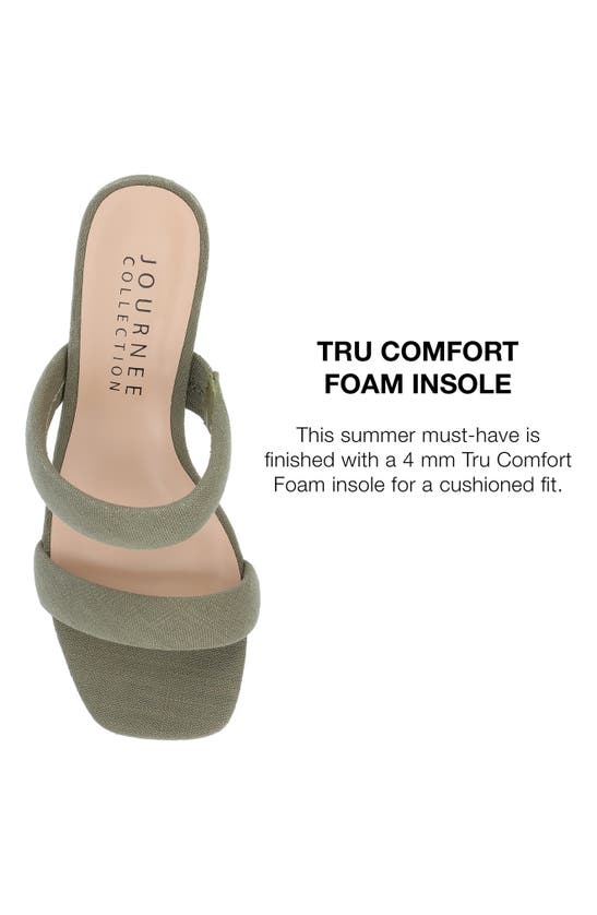 Shop Journee Collection Aniko Double Strap Sandal In Green