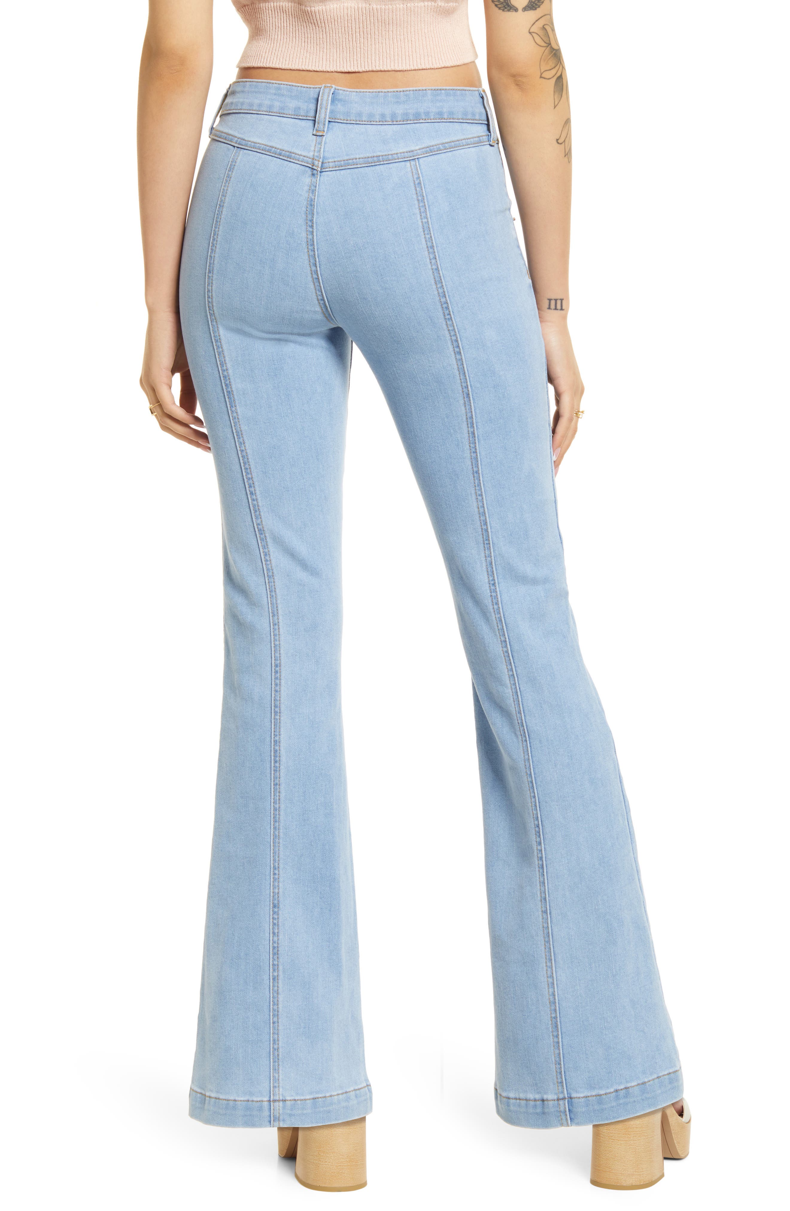 BP. Center Seam Flare Jeans | Nordstrom