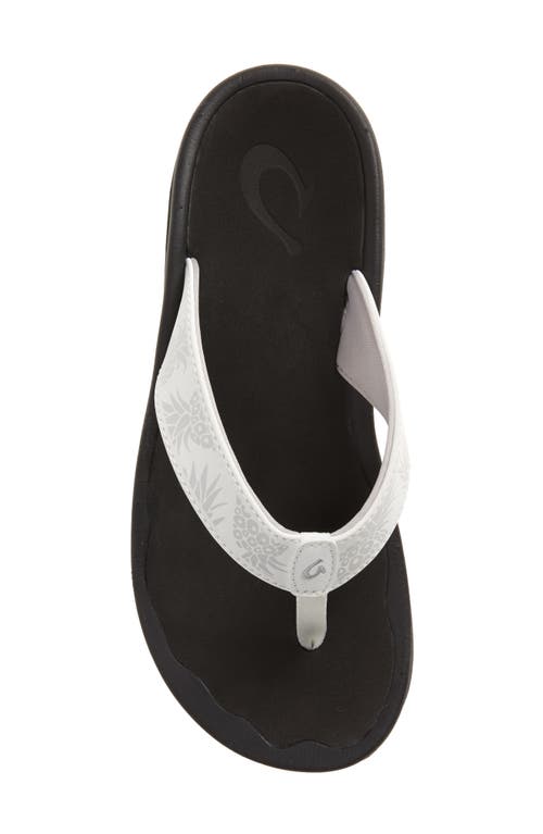 Shop Olukai Ohana Flip Flop In Bright White/hua