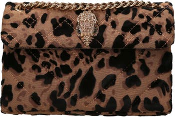 Women Luxury Black Leopard Crossbody Bags Cow Print Bags Soft