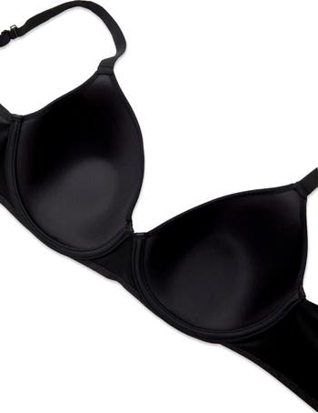 TQWQT Women's Plus Size Bras Comfort Lightly T-Shirt Bra Smoothing  Underwire Bras,Black 38 