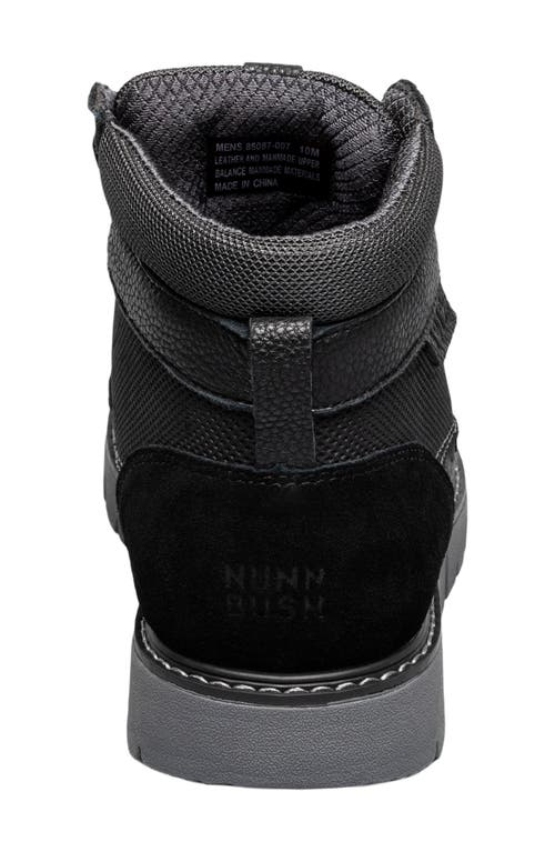 Nunn Bush Karnak Water Resistant Moc Toe Boot In Black Tumbled