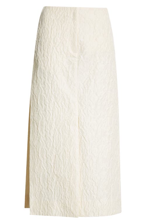 Eenk Textured Maxi Skirt In Ivory