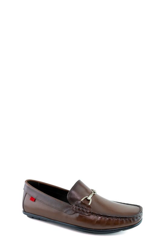 Marc Joseph New York Kids' Edgewood Road Bit Loafer In Brown Napa