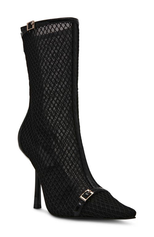 Steve Madden Ashlin Mesh Boot In Black Mesh