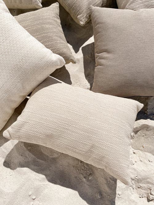 ANAYA ANAYA NATURAL WAVES MOCHA INDOOR OUTDOOR PILLOW