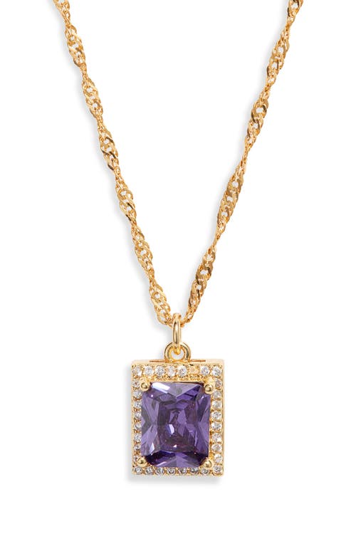 VIDAKUSH The Vixen Pendant Necklace in Purple at Nordstrom, Size 16