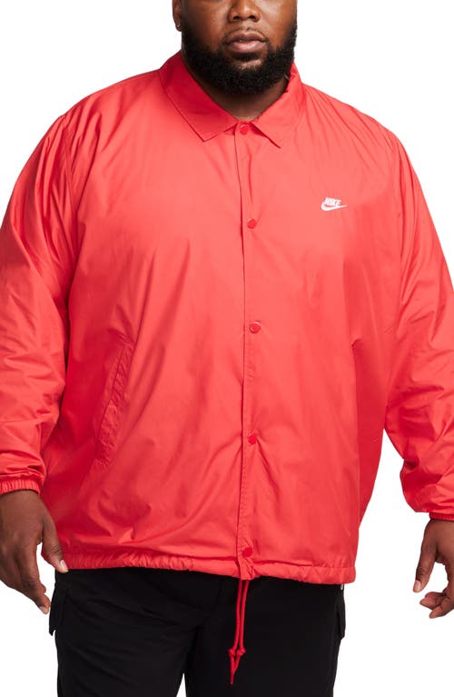 Nike Club Coach's Jacket In Red