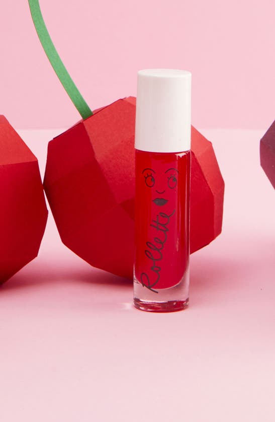 Shop Nailmatic Cherry Lip Gloss In Medium Red