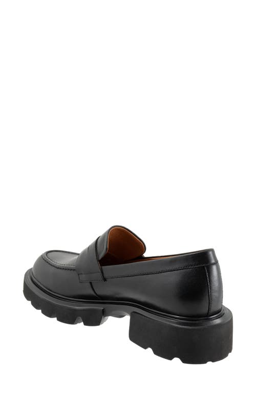 Shop Eos Footwear Ade Lugged Penny Loafer In Black