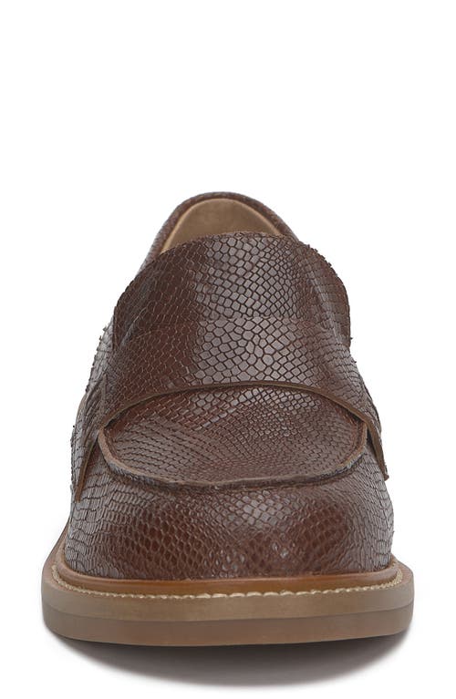 Shop Lucky Brand Salima Snakeskin Embossed Loafer In Reishi