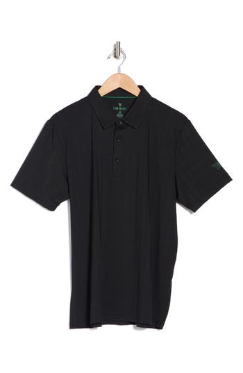 Tom Baine Performance Stretch Polo In Black