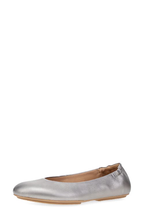 Dansko Mollie Ballet Flat In Pewter Metallic