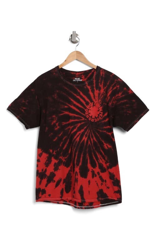 Shop Merch Traffic Rhcp Asterisk Tie Dye Cotton T-shirt In Black/red