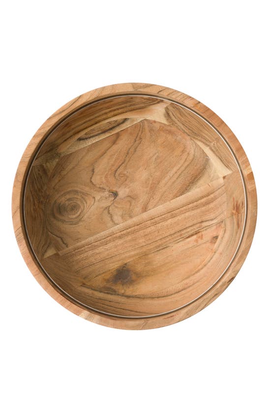 Juliska Stonewood Stripe Serving Bowl In Wood