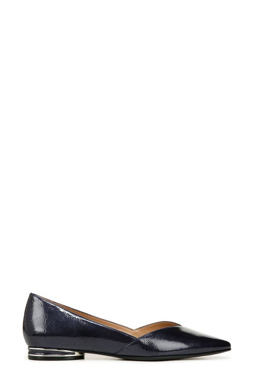 Shop Naturalizer Havana Skimmer Flat In Midnight Blue Faux Leather