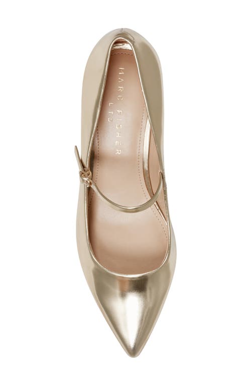 Shop Marc Fisher Ltd Luccie Pointed Toe Pump In Gold