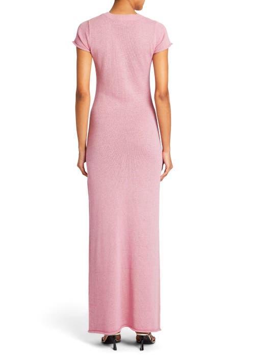 Shop Ser.o.ya Airess Maxi Dress In Powder Pink