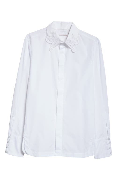 LOGO BUTTON UP in White