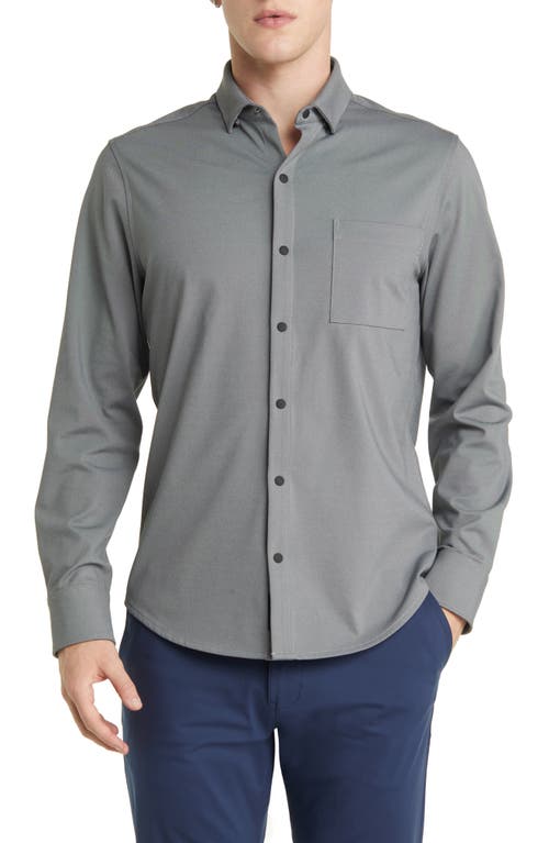 Mizzen+Main Nolan Knit Snap Front Shirt at Nordstrom