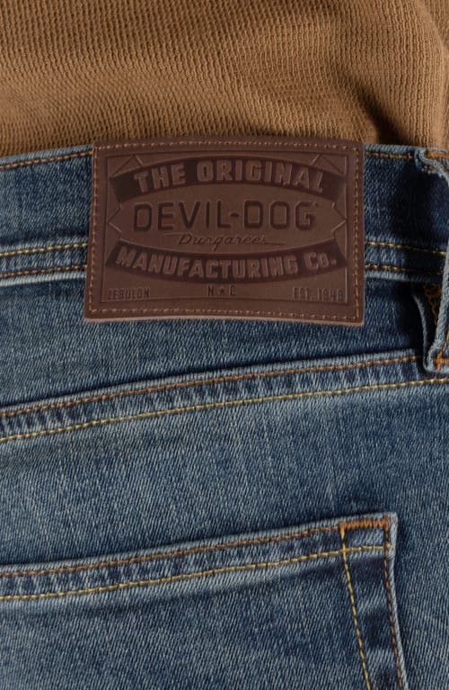 Shop Devil-dog Dungarees Athletic Fit Stretch Jeans In Highpoint