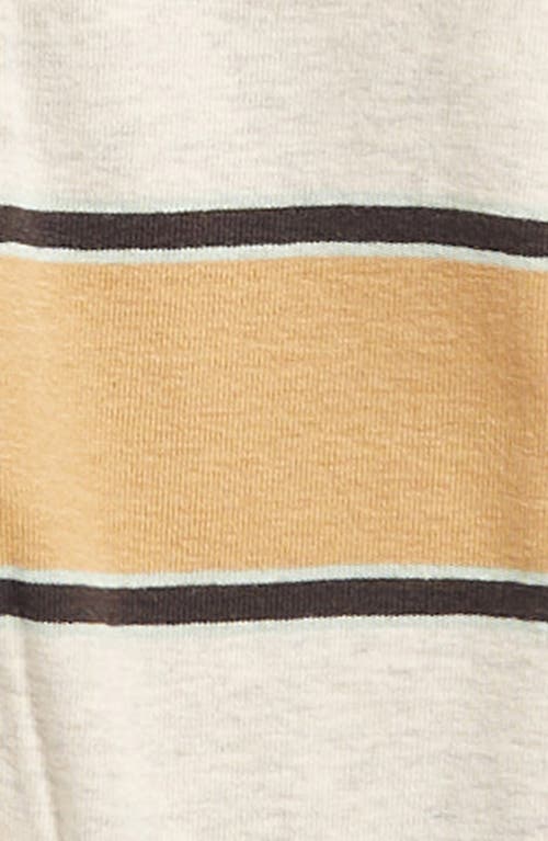 Shop Volcom Stripe Zip Footie & Hat Set In Tan