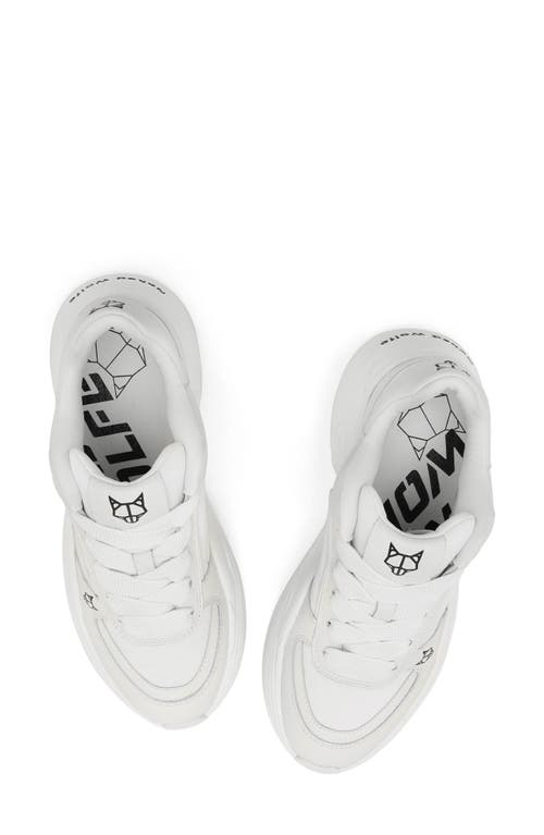 Shop Naked Wolfe Temple Sneaker In White Leather