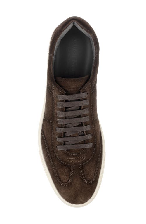To Boot New York Men's Wilton Lace Up Suede Sneakers In Dark Brown