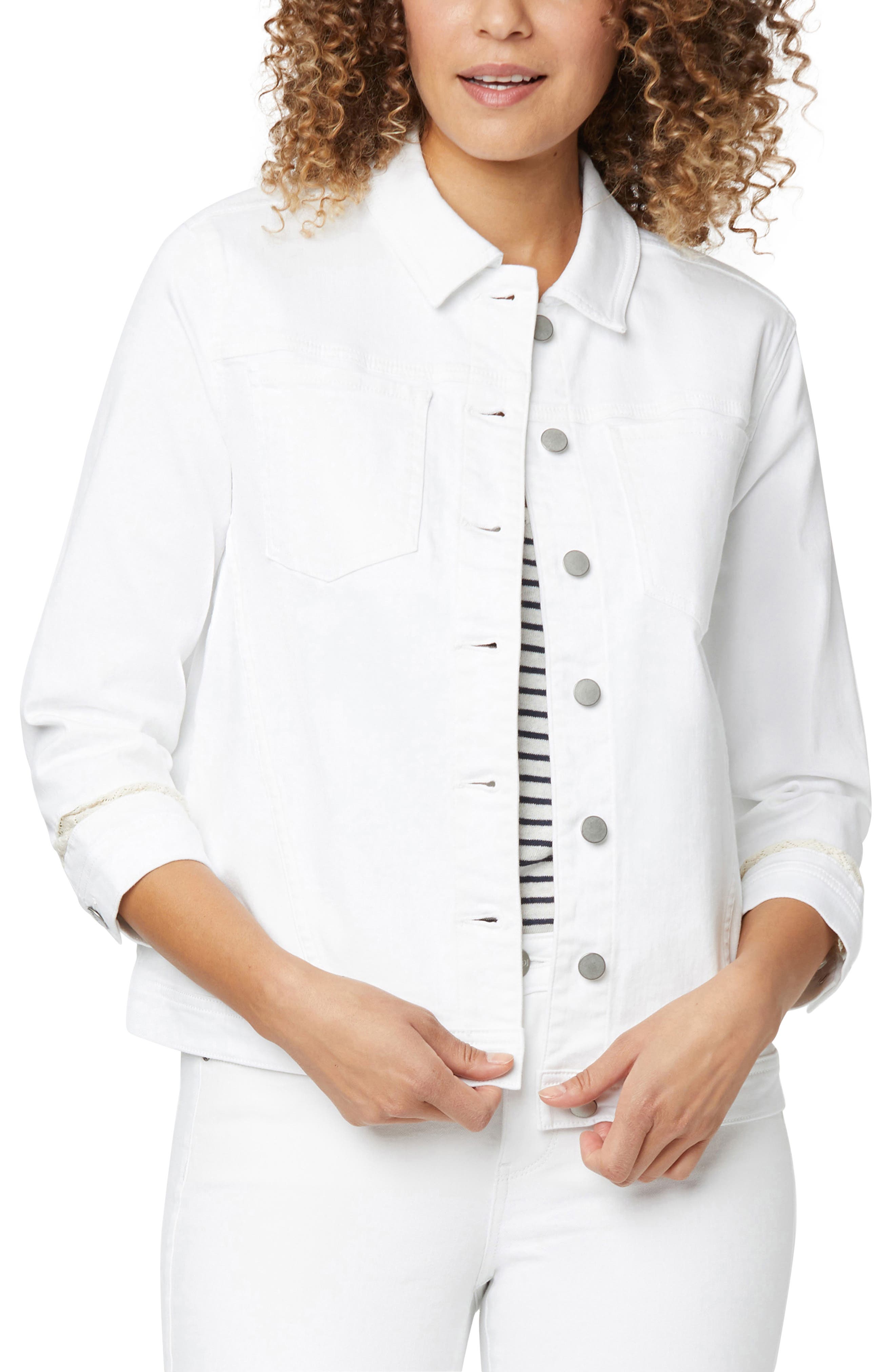 nordstrom white denim jacket