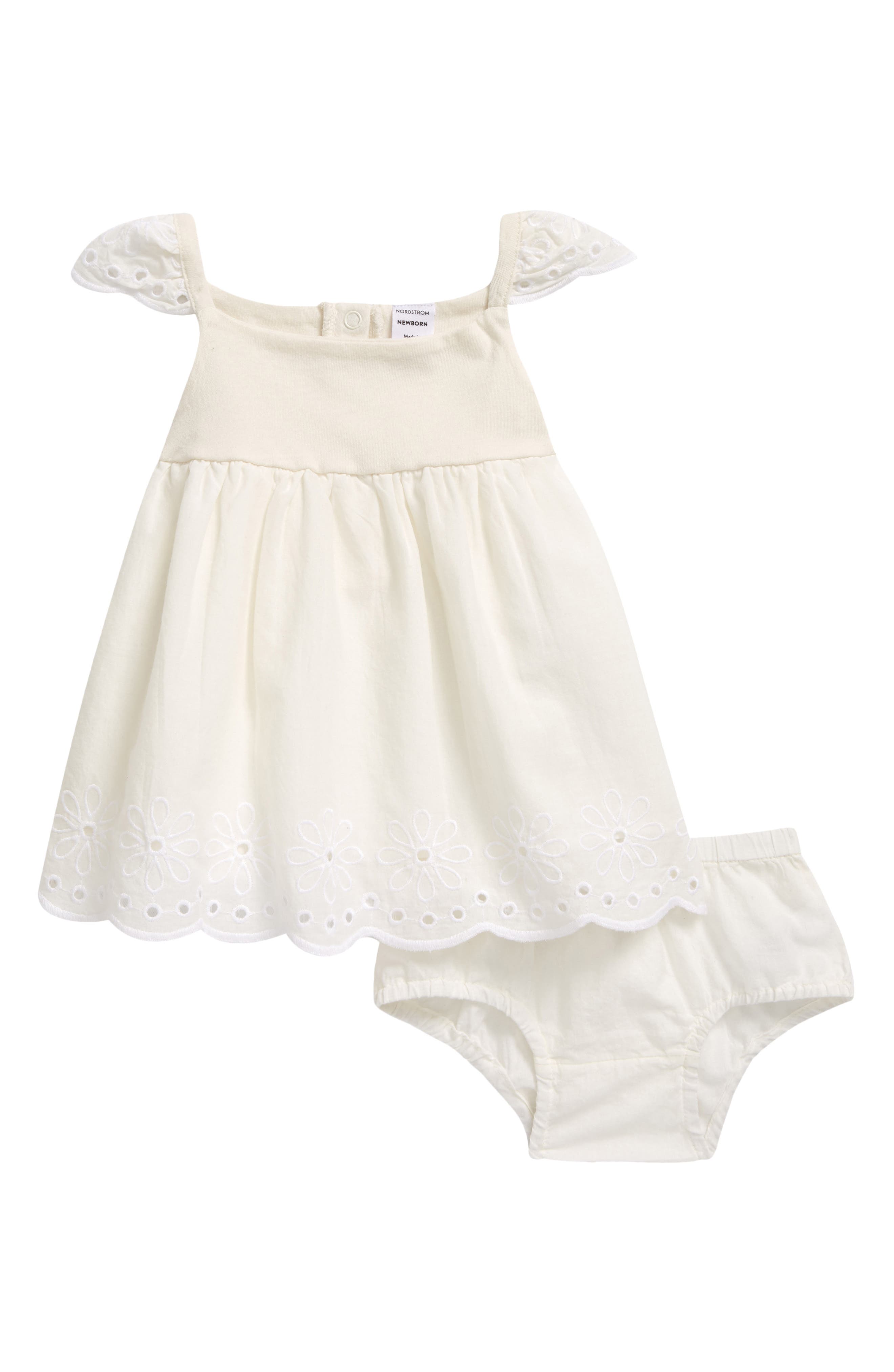 baby white eyelet dress